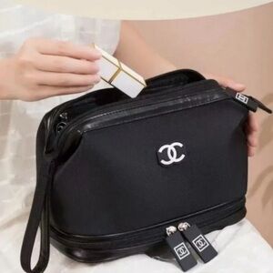 CHANEL Beaute Black Travel Pouch